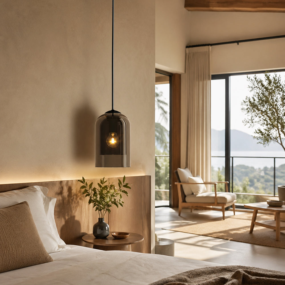 Virella Nordic Glass Table Lamp with E27 Fitting