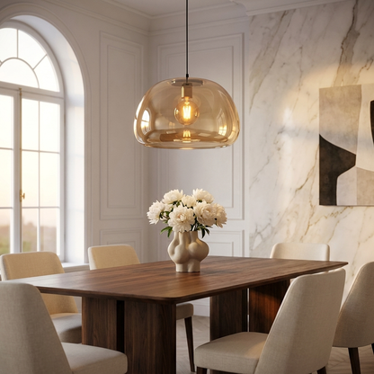 Bolla Trasparente Clear Glass Dome Pendant Light