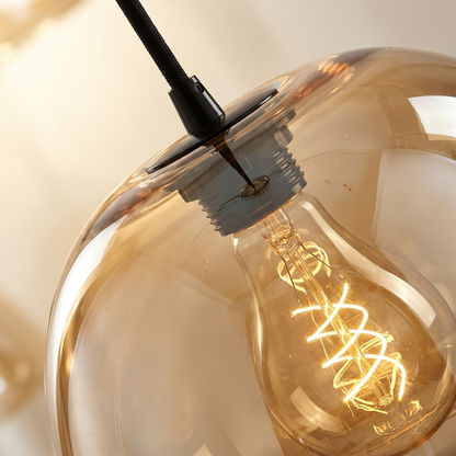 Bolla Trasparente Clear Glass Dome Pendant Light