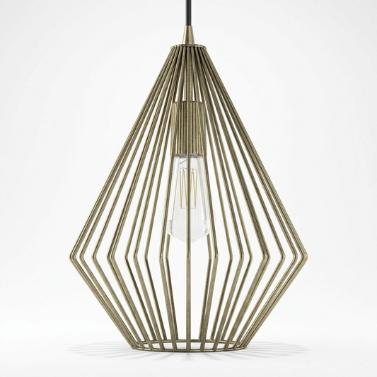 
Lanterna Geometrica Faceted Metal Pendant Light