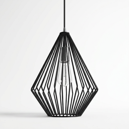 Lanterna Geometrica Faceted Metal Pendant Light