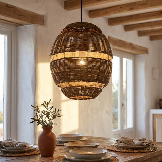 
Nido Costiero Woven Rattan Pendant Light