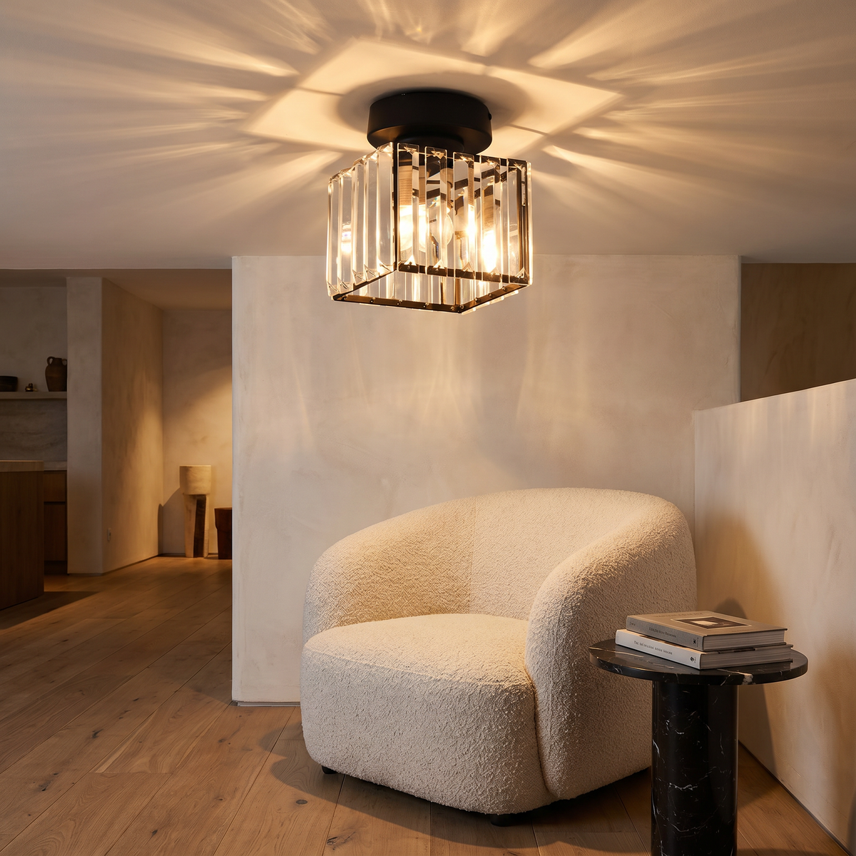 
Cristallo Lucente Crystal Flush Mount Ceiling Light